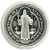 St Benedict Medal Rosary Beads (Pack of 12) – 1/2” Silver Oxidized, Made in Italy *  (Minimum quantity purchase is 1)