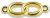 Double Wedding Ring Our Father Beads, Gold Tone - 1
