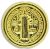  St Benedict Metal Bead, Gold Tone - 9/16