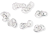 Heavy Duty Precut Rosary Chain 0.70 mm - Soldered Silver OX 4 link - 100 pcs *  (Minimum quantity purchase is 1)