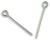  Heavy Duty Eye Pins 0.7 x 15 mm - Italian Silver Oxidized - 360 pcs *  (Minimum quantity purchase is 1)