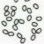 4x5 mm Jump Rings (0.8 mm thickness) - Gunmetal Finish, Oval, 250 pcs - Closeout Sale *  (Minimum quantity purchase is 2)