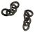   Extra Heavy Duty Precut Rosary Chain 0.70 mm - Gun Metal Finish,  4 link - 100 pcs  (Minimum quantity purchase is 1)