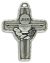 First Communion Cross Pendant – 1 3/4” Silver Oxidized, Made in Italy  (Minimum quantity purchase is 1)