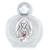  Immaculate Heart of Mary Glass Holy Water Bottle - 1.5 oz Travel Size, Made in Italy *  (Minimum quantity purchase is 1)