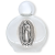 Our Lady of Guadalupe Glass Holy Water Bottle - 1.5 oz Travel Size, Made in Italy  *  (Minimum quantity purchase is 1)