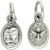 Holy Family / Holy Spirit Medal - Silver Oxidized 1/2