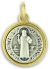   Two Tone St. Benedict Medal - 3/4