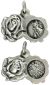  Locket Style St Michael / Guardian Angel Rose Medal    (Minimum quantity purchase is 2)