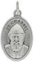 St. Charbel Medal - Die-Cast Italian Silver Plated 1 inch   (Minimum quantity purchase is 3)