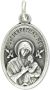  Our Lady of Perpetual Help - Silver Oxidized Die-Cast Medal - 1
