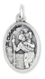   St Christopher Medal - Die-Cast Italian Silver Plated 1 inch/ Pray for Us   (Minimum quantity purchase is 2)