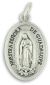 Our Lady of Guadalupe Medal 1” Oval Silver Oxidized – Spanish – Made in Italy * (Minimum quantity purchase is 2)
