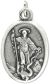  St Bernard (Patronage: Candlemakers & Beekeepers) Medal - Italian Silver OX 1 inch  (Minimum quantity purchase is 2)
