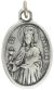   St Barbara Medal ( Builders)  - Italian Silver OX 1 inch (Minimum quantity purchase is 1)