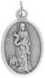   St Agatha Patron Saint Medal (Breast Cancer) - Italian Silver OX 1 inch   (Minimum quantity purchase is 1)