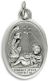  Infant Jesus Protect Us Medal - Italian Silver OX 1 inch (Minimum quantity purchase is 2)