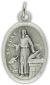  Saint Luke Patron Saint of Notaries and Painters Medal-Italian Silver OX 1 inch (Minimum quantity purchase is 2)