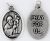 Saint Andrew Patron Saint of Fishermen  Medal - Italian Silver OX 1in.   (Minimum quantity purchase is 2)