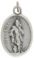  Saint Florian Patron Saint (Firefighters)  Medal - Italian Silver OX 1 inch (Minimum quantity purchase is 2)