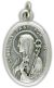  Saint Bridget Patron Saint Medal - Italian Silver OX 1 inch   (Minimum quantity purchase is 3)