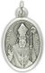  Saint Kevin Patron Saint  Medal - Italian Silver OX 1 inch (Minimum quantity purchase is 2)