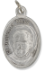  St Maximilian Kolbe / PRAY FOR US - Addiction Patron Saint Italian Silver OX 1 inch  (Minimum quantity purchase is 3)