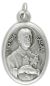 St Gemma Galgani (Back Pain) / Pray For Us Medal - Italian Silver OX 1 inch (Minimum quantity purchase is 2)