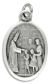 Confirmation / Holy Spirit Medal - Italian Silver OX 1 inch   (Minimum quantity purchase is 2)