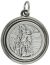  St Michael / Guardian Angel Round Medal  - 3/4