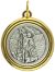  Two-Toned St Michael / Guardian Angel Medal  - 3/4 Inch  (Minimum quantity purchase is 1)