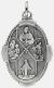 4 Way / Pray for Us Medal - Unique Oval Shape - 1 inch (Minimum quantity purchase is 2)