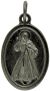 Divine Mercy Medal - Gun Metal  - Made in Italy - 1
