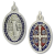  St Benedict Two-Sided Medal with Red and Blue Accents - 15/16