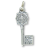 Miraculous Medal Key Shaped Medal - 1-1/8
