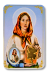 St Dymphna Laminated Prayer Card with Medal - Patron Saint of Mental Anxiety *   (Minimum quantity purchase is 2)