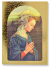   Blessed Mary Card Stock Picture with Gold Edging - 3.5 x 2.5