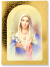  Immaculate Heart of Mary Card Stock Picture with Gold Accents - 3.5 x 2.5