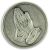 Praying Hands / Serenity Prayer Pocket Token  (Minimum quantity purchase is 1)
