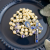 Miraculous Medal Ivory Faux Pearl & Blue Rosary - 20.25