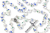 Blue and White 8mm Ceramic Bead Rosary with Our Lady of Fatima Center- 20