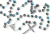 Light Blue Cloisonne Linked Rosary with 8mm Beads - 18