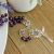 Our Lady of Fatima Rosary with 10 x 8mm Metallic Purple Rondelle Beads and Holy Trinity Crucifix - 21