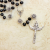  Our Lady of Fatima Rosary with 10 x 8mm Black Beads and Holy Trinity Crucifix - 21