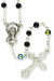 AB Black 4mm Glass Bead Rosary - 16