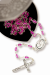 Pink 6mm Bead Rosary with Heart Shaped Box