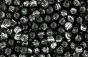 Accented Glass Beads, 8 mm Round Black / Silver - 60 per pack *  (Minimum quantity purchase is 2)