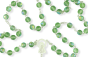 AB Light Green 7mm Glass Bead Rosary - 20.5" *  (Minimum quantity purchase is 1)