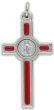   St Benedict Crucifix with Red Enamel 1.6 in.  (Minimum quantity purchase is 1)