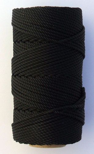  Rosary Cord Black no. 21 Nylon 1/4 lb   